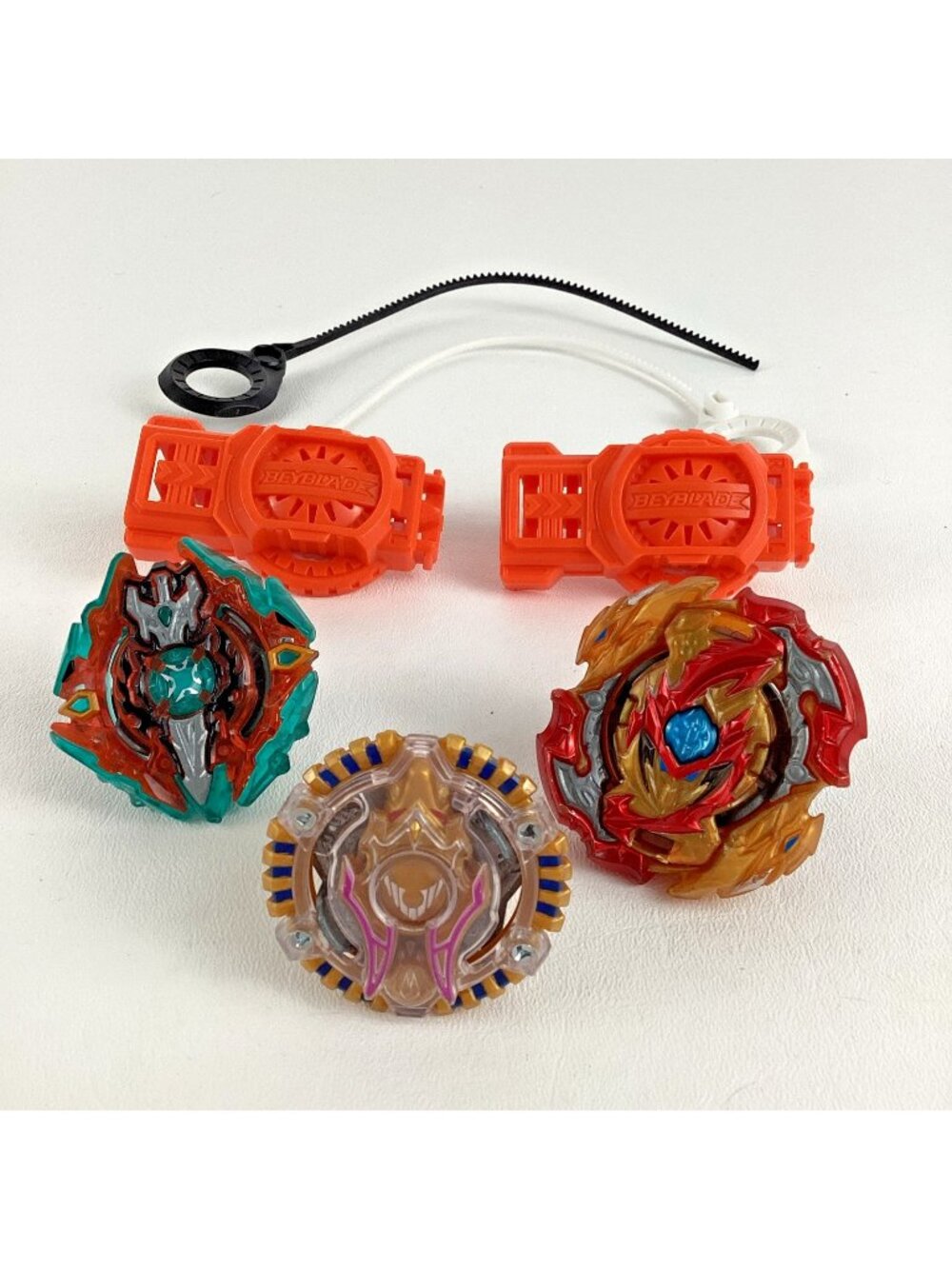Beyblade Burst Spinning Top Figures Toy Launchers Ripcord Hasbro Game Custom Lot